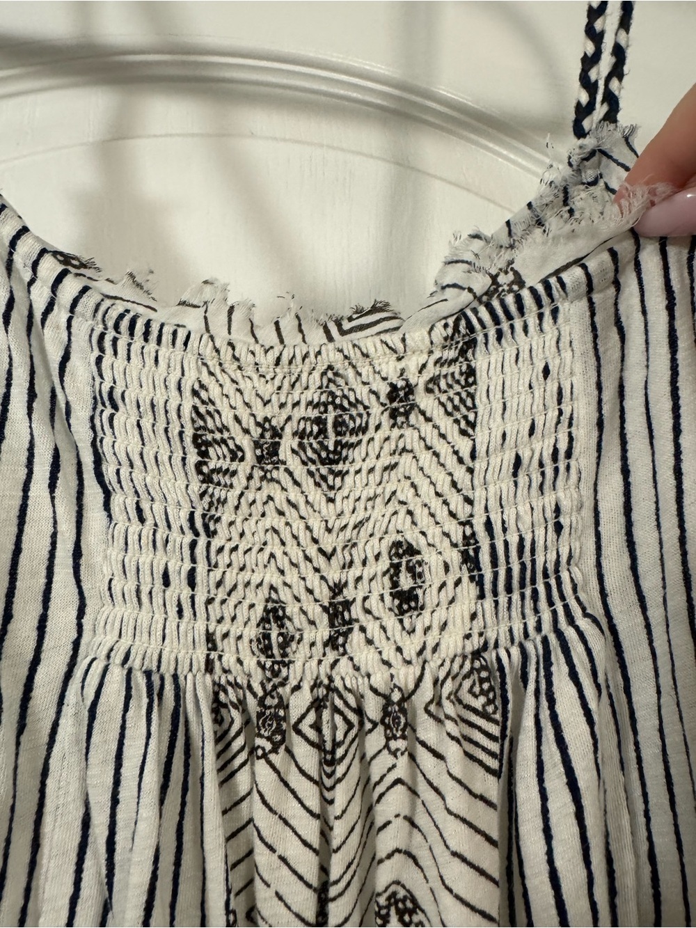Lucky Brand Navy & White Striped Tank - Picture 7 of 9